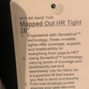 lululemon leggings (Mapped Out HR Tight 28”)